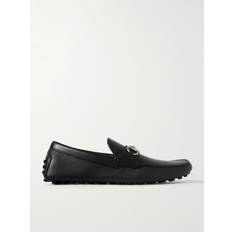 Gucci Loafers Gucci Horsebit leather driving shoes black