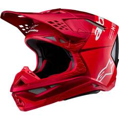 Alpinestars supertech s m10 Alpinestars Supertech S-M10 Flood Helmet - Ece Red/Fluo Red