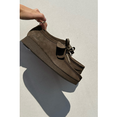 Clarks WallabeeEvosh Läderskor Hud Karta Nyckelband - Brun