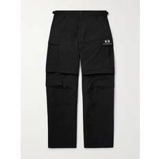 Balenciaga Men Pants Balenciaga Light Tech Cargo Pants Black