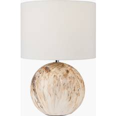 D Table Lamps Pacific Lifestyle Viejo 37cm Stone Effect/White Table Lamp