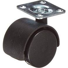 Merriway Merriway BH01564 4 Pcs Twin Plate Fix Nylon Wheel Castors Casters, 40mm 1.1/2 inch Load Bearing 25Kg Pack of 4 Pieces