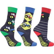 Nylon Socks Children's Clothing Little Knight Boys Tractor Collection Socks Pack of 3