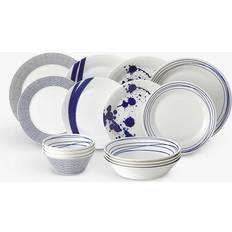 Royal Doulton Servizi da Tavola Royal Doulton Geschirr-Set Pacific Blue aus Porzellan 4 Personen (16-tlg.) Servizio da Tavola 16pcs