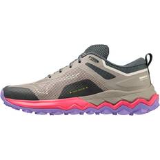 Mizuno WAVE IBUKI Laufschuhe GGray/H-VisRosa/PPunch Damen Grösse