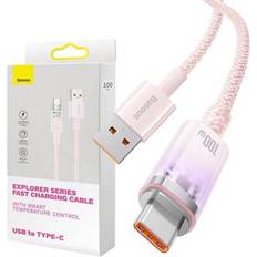 Baseus Quick Charge USB-C 6A 1m Pink