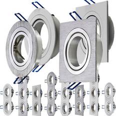 V-TAC Elegant Installation Frame Silver Lampdel 2st