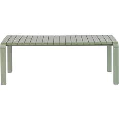 Vondel Udendørs Bænk Lysgrå Aluminium 130x45 cm