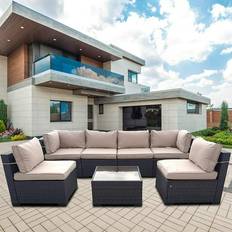 Furniture One 7 Garden Sofa Outdoor Lounge Set