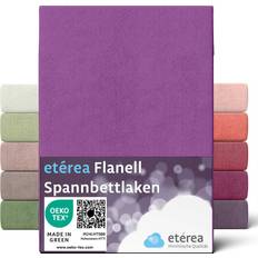 Eterea Flanell Pflaume Bettlaken (200x200cm)