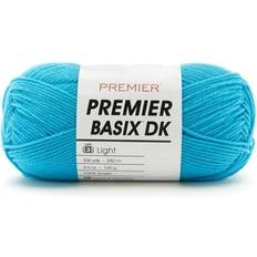 Yarn & Needlework Supplies Premier Yarn Basix DK Yarn Bright Aqua, 306 yards