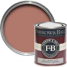 Målarfärg Farrow & Ball Wood Primer Undercoat 0,75l Red Warm Tones Träfärg, Metallfärg Röd 0.75L