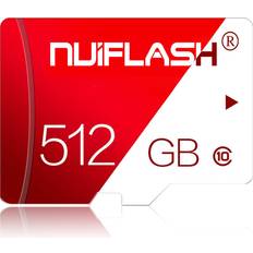 NuiFlash Micro SD Memory Card 512GB Micro SD Card 512GB Mini SD Card Class 10 High Speed TF Card with a SD Card Adapter for Camera,Table,GOPRO,Android Smartphone