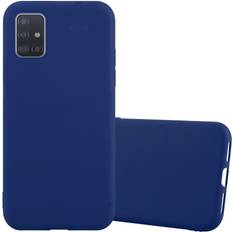 Samsung Galaxy A72 Mobile Phone Covers Cadorabo CANDY DARK BLUE Case for Samsung Galaxy A72 4G 5G Cover Protection TPU Silicone Gel Back case Blue