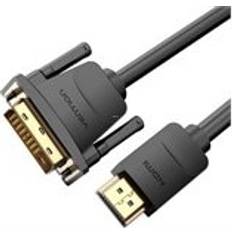 Vention Black DVI to HDMI Adapter 2m 2m