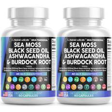 Clean Nutraceuticals Sea Moss 3000mg Black Seed Oil 120 pcs