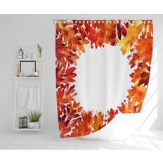 Orange Shower Curtains Rosalind Wheeler Artemi Polyester Shower