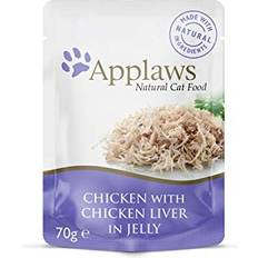 Applaws Cat Food, Chicken with Liver in Jelly Pouch, 70g