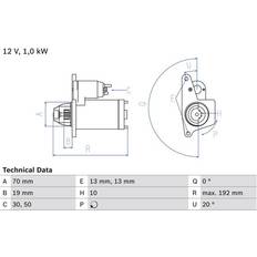 Bosch Starttimoottori 12V 1 10 30 Links