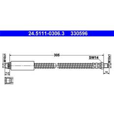 Wrijvingsremmen ATE Remslang 305 M10x1 24.5111-0306.3