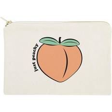 Cotton Cosmetic Bags Just Peachy Cotton Canvas Cosmetic Bag