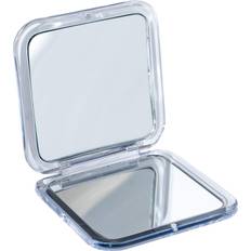 Mirrorvana Small Compact 15X Magnifying for Travel Handheld, Foldable & Very Lightweight Mini Pocket-Sized Magnified for Purse Square 8cm x