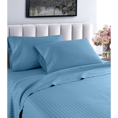 Turquoise Bed Sheets Porch & Den Collection 1200 Thread Count Stripe Bed Sheet Turquoise