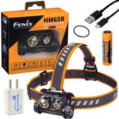 Fenix Fenix HM65R USB Type-C Rechargeable Headlamp 1400 Lumens with Lumintrail USB Wall Plug