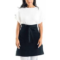 Linen Aprons Caldo Linen Bistro Cafe Grade Apron Black