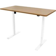 Red Writing Desks Dellonda Single Height-Adjustable Writing Desk