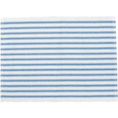 C&F Home Ticking Stripe Cornflower Place Mat Blue, Black