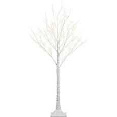 Resin Christmas Trees Pre-Lit Birch 72 Light LEDLighted & Branches