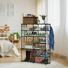 Irons Shoe Racks Bed Bath & Beyond BESTCOSTY 7 Tiers Plus 5 Tiers Standing Shoe Rack