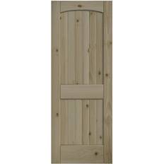 Interior Doors EightDoors 80 2 Panel Arch Top Knotty Interior Door R (x)