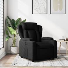 Reclinerfåtöljer - Svarta vidaXL Reclinerfåtölj Svart Tyg Fåtölj