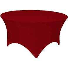 Textiles Gowinex Burgundy 5 60inch Stretch Tablecloth Red