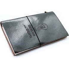 Grey Notepads Ancient Wisdom Leather Notebook Journal 80