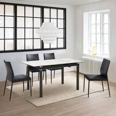 Dining Sets Armen Living Giana Kash Stone Top Dining Set 5