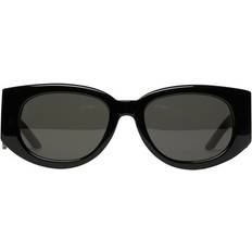 Casablanca Acetate metal oval wave sunglasses black_yellow_gold_grey