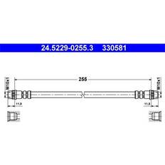 Wrijvingsremmen ATE Remslang 255 24.5229-0255.3