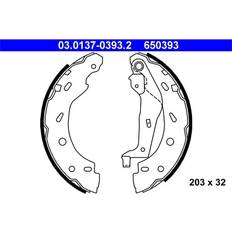 Bromsfriktion ATE 03.0137-0393.2 Bromsbackar Bromsbacksats, Bromsbackar