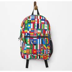 Famgem Backpack Flags of the world School Bag Travel 15"