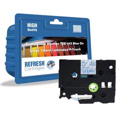 Blue Labeling Tapes Refresh Cartridges Compatible TZe-143 Blue Labelling Tape