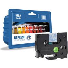 Blue Labeling Tapes Refresh Cartridges Compatible TZe-123 Blue Labelling Tape