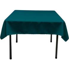 Linen - Turquoise Cloths & Tissues LA Linen Linen TCpop58x58-TealDrkP82 Poplin Square Tablecloth Turquoise