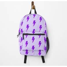 Purple - Women School Bags Famgem Backpack 3 purple lightning bolt School Bag Travel 15"