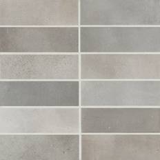 Tiles Bedrosians Celine 2"" 6"" Matte Porcelain Floor & Wall Tile Porcelain in 0.375 D in Wayfair" White