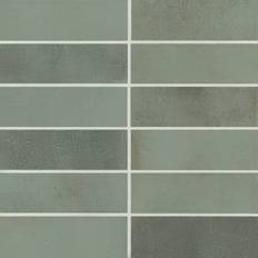 Tiles Bedrosians Celine 2"" 6"" Matte Porcelain Floor & Wall Tile Porcelain in 0.375 D in Wayfair" Green