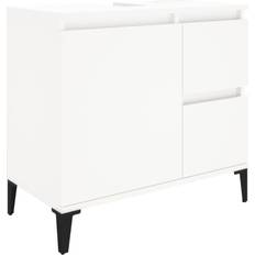 Badkamermeubels vidaXL Badkamerkast 65 x 33 x 60 cm Bewerkt Hout Wit