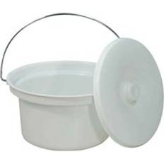 NRS Healthcare Commode Pan & Lid White